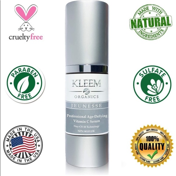 kleem Other - NEW KLEEM ALL NATURAL CRUELTY FREE ORGANIC VITAMIN C SERUM Stable Antioxidant
